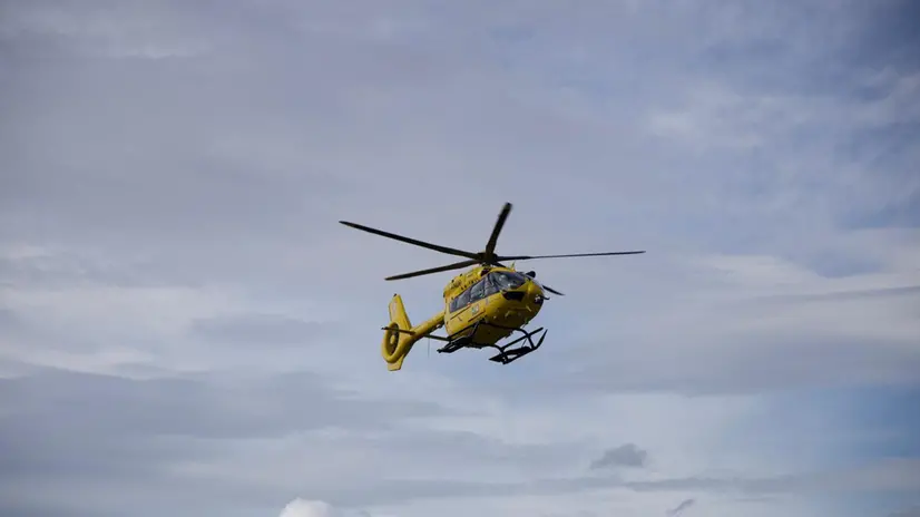 Inaugurazione del servizio di elisoccorso della Regione Umbria con presidente Regione Umbria Donatella Tesei. L’elicottero si chiama Nibbio. Hub di Foligno da dove si alzerà in volo in caso di emergenza, Foligno, 27 Febbraio 2024. ANSA/GIANLUIGI BASILIETTI