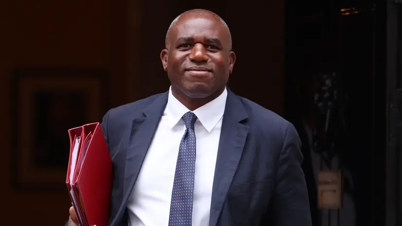 epa12345340 British Secretary of State for Foreign, Commonwealth and Development Affairs David Lammy departs after a cabinet meeting at 10 Downing Street in London, Britain, 02 September 2025. EPA/ANDY RAIN