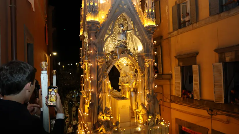 foto della macchina di santa rosa a Viterbo. Foto Gianluigi Basilietti