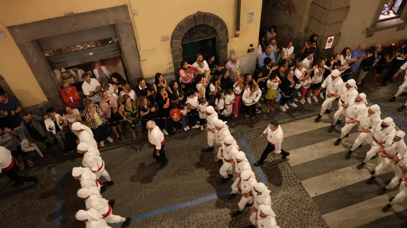 foto della macchina di santa rosa a Viterbo. Foto Gianluigi Basilietti