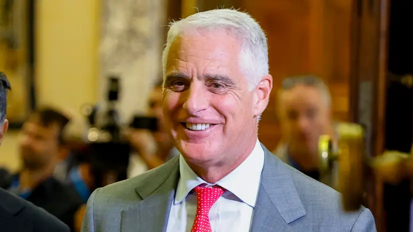 Andrea Orcel, CEO Unicredit durante la presentazione della Relazione annuale della Banca d'Italia a Palazzo Koch, Roma, 30 maggio 2025. ANSA/FABIO FRUSTACI
