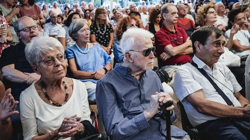 Elly Schlein segretaria nazionale del Pd alla festa dell'Unità. Torino 07 settembre 2025 ANSA/TINO ROMANO