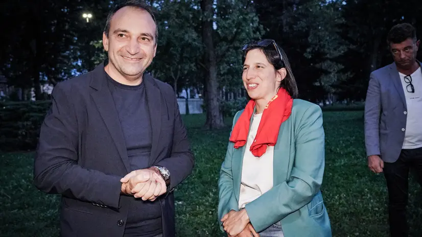 Elly Schlein segretaria nazionale del Pd alla festa dell'Unità. Torino 07 settembre 2025 ANSA/TINO ROMANO