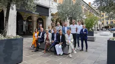 Le nuove sedute posizionata in corso Zanardelli e corso Palestro