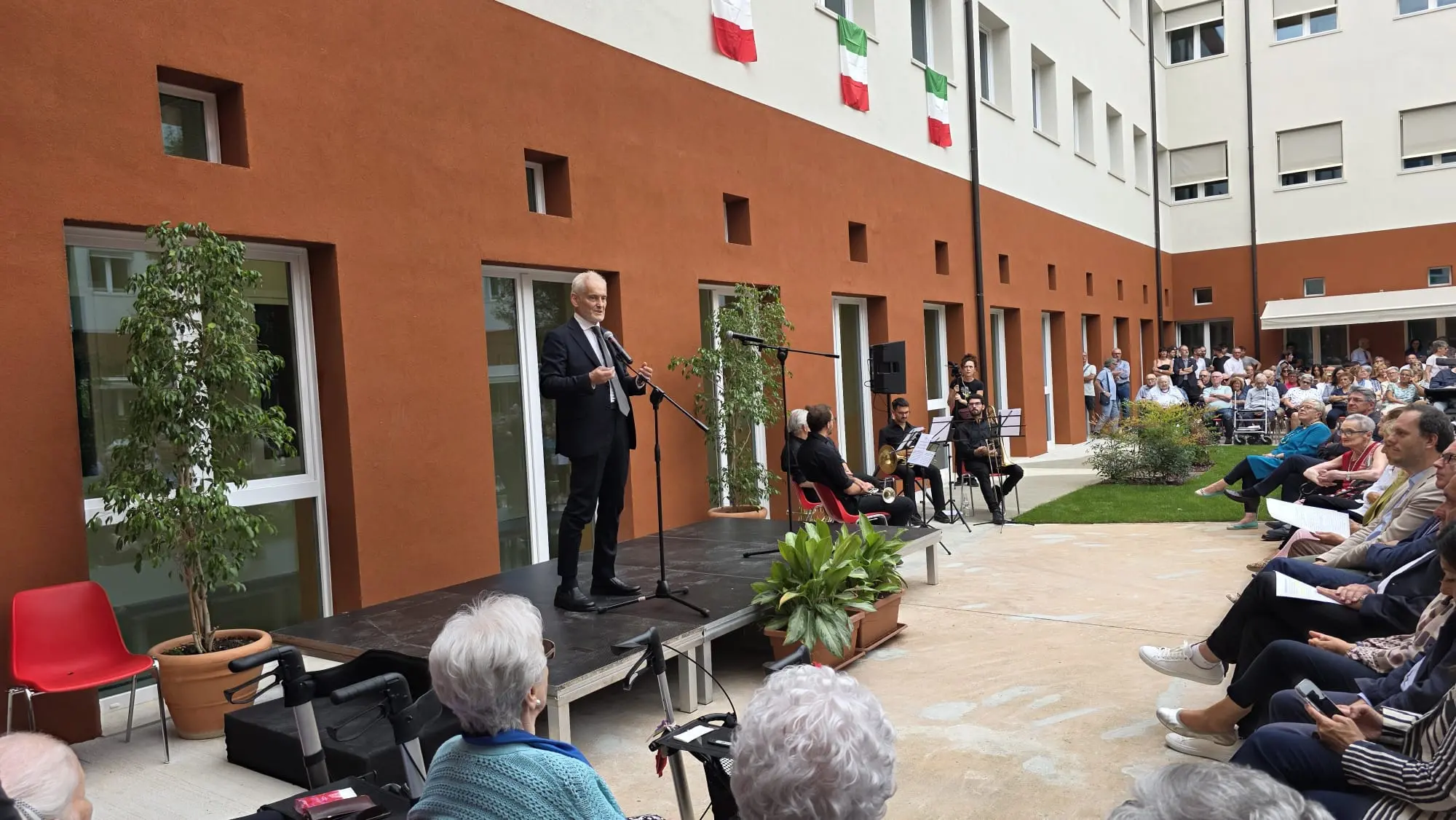 La presentazione dei lavori di riqualificazione delle Rsa Luzzago e Feroldi della Fondazione Casa di Dio