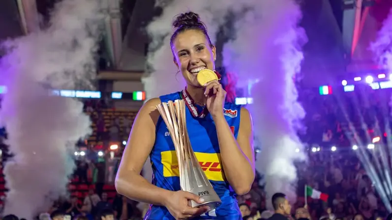 Anna Danesi con la medaglia