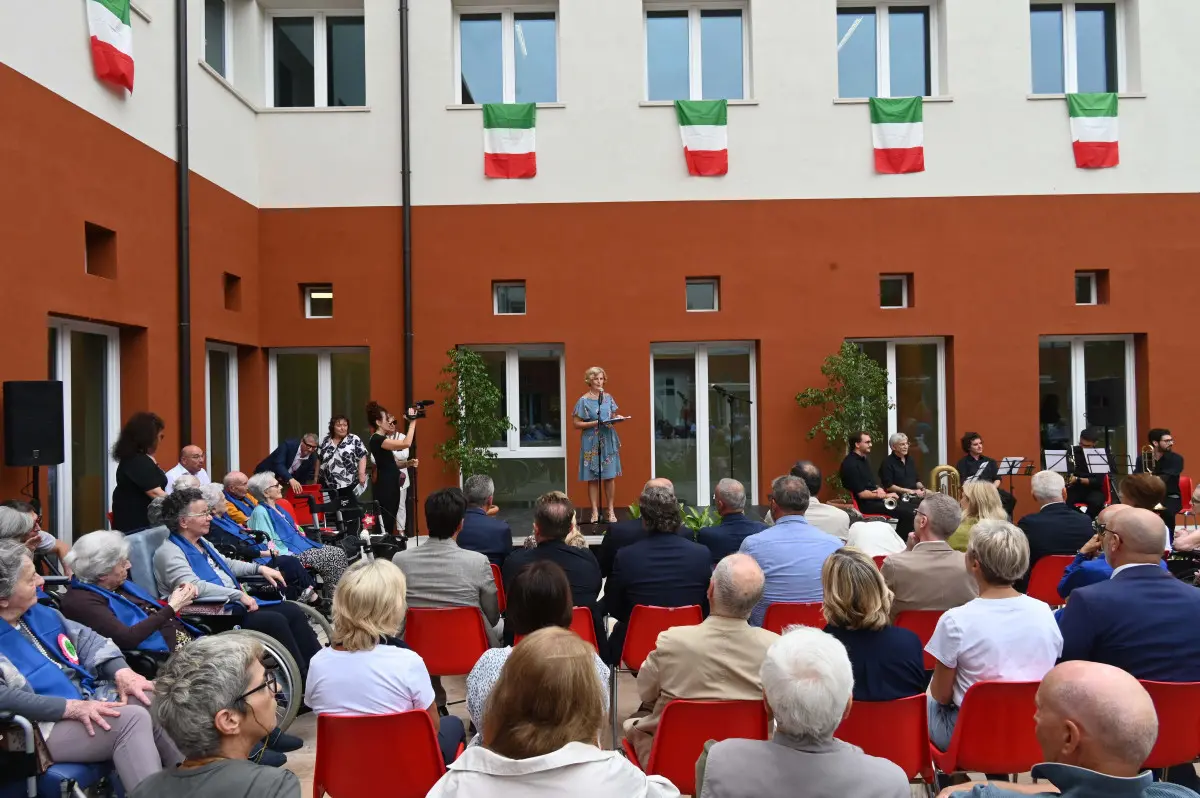 La presentazione dei lavori di riqualificazione delle Rsa Luzzago e Feroldi