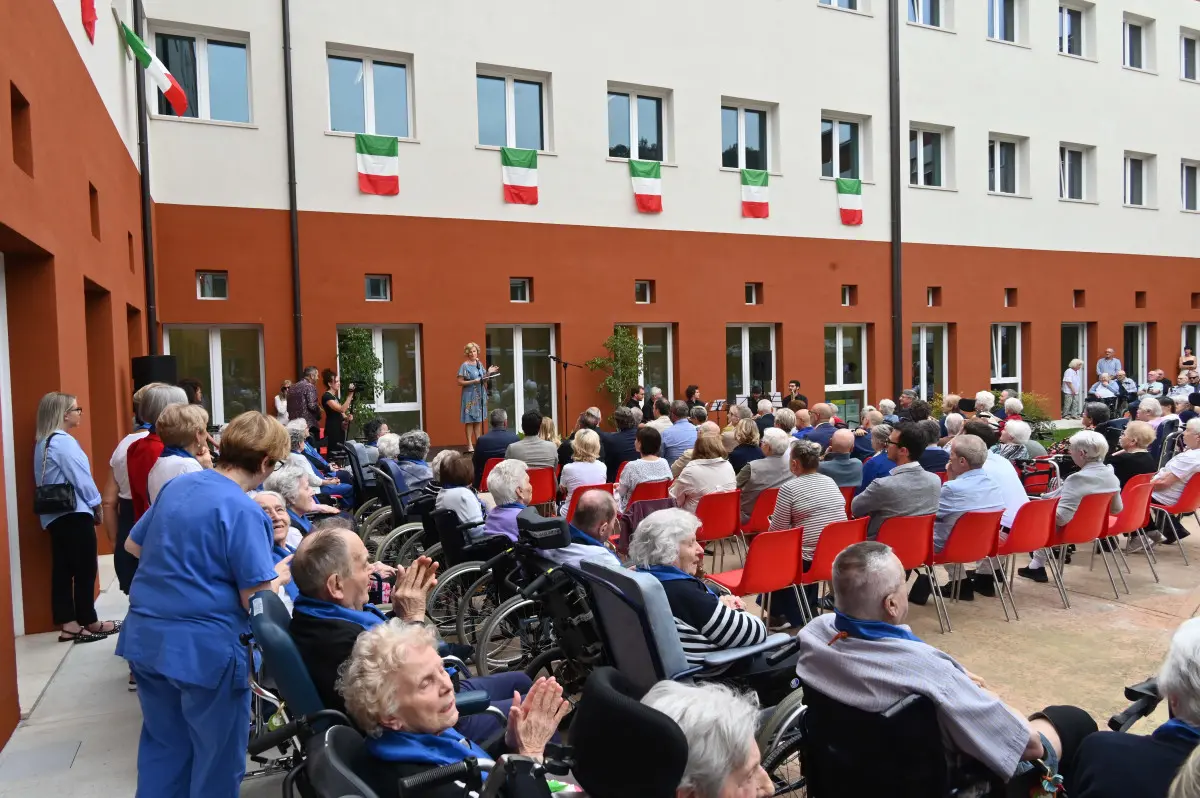 La presentazione dei lavori di riqualificazione delle Rsa Luzzago e Feroldi