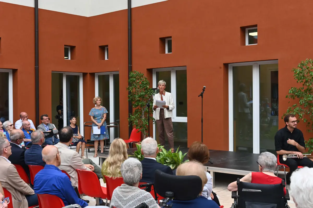 La presentazione dei lavori di riqualificazione delle Rsa Luzzago e Feroldi