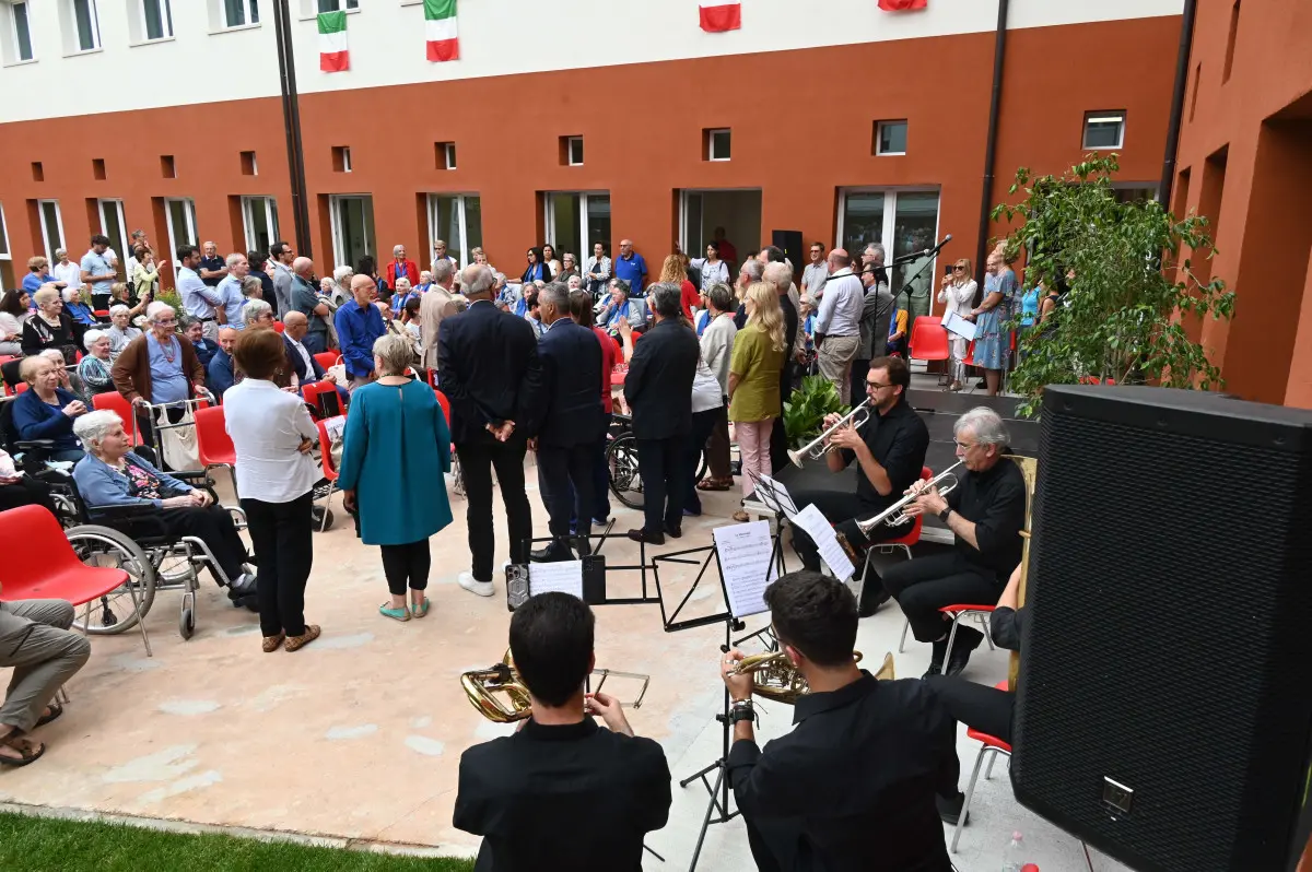 La presentazione dei lavori di riqualificazione delle Rsa Luzzago e Feroldi