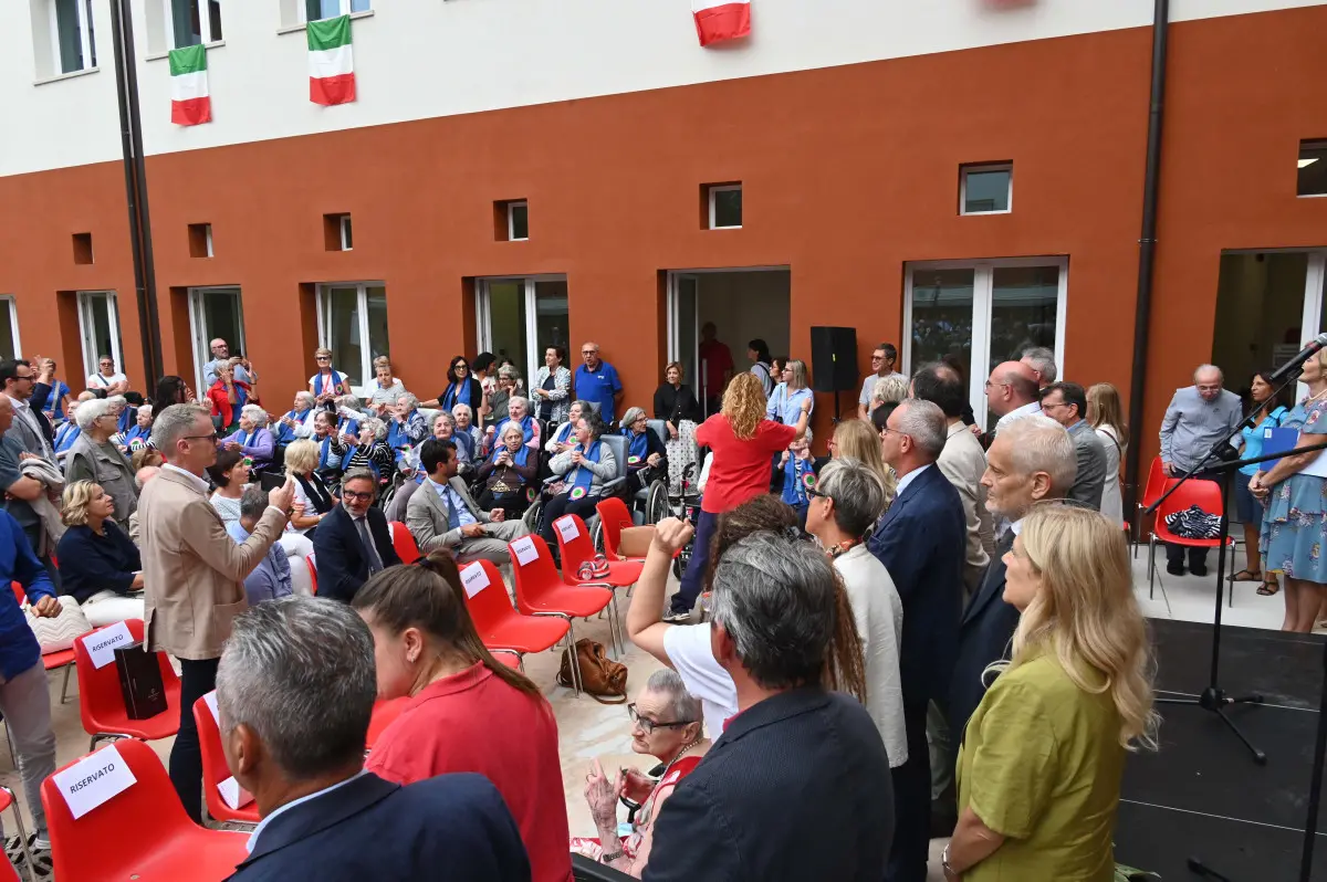 La presentazione dei lavori di riqualificazione delle Rsa Luzzago e Feroldi