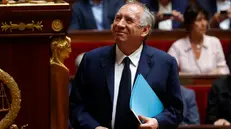 epaselect epa12362511 French Prime Minister Francois Bayrou walks to the rostrum as his government faces a vote of confidence at the French National Assembly in Paris, France, 08 September 2025. The confidence vote comes after the French prime minister activated Article 49.1 of the Constitution. EPA/YOAN VALAT