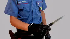Il coltello recuperato