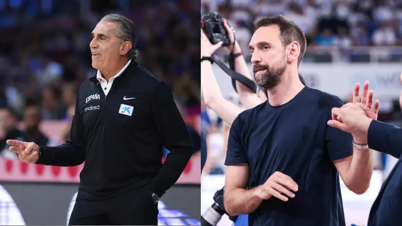 Da sinistra, Sergio Scariolo e Peppe Poeta