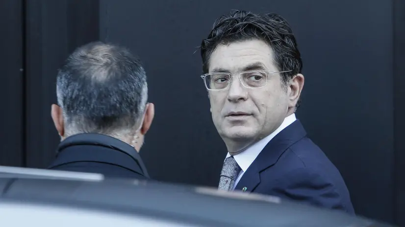 Antonello Montante arriva nella sede di Confindustria per la riunione del Consiglio Generale, Roma, 17 marzo 2016. ANSA/GIUSEPPE LAMI