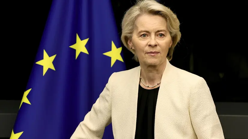 epa12364382 European Commission President, Ursula von der Leyen arrives for a commissions meeting at the European Parliament in Strasbourg, France, 09 September 2025. The current plenary session runs from 08 until 11 September 2025. EPA/RONALD WITTEK