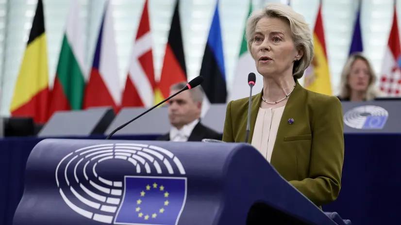 Lo Stato dell'Unione a Strasburgo: il discorso di Ursula von der Leyen - Foto Ansa © www.giornaledibrescia.it