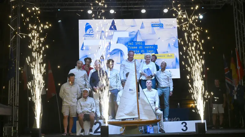 SPORT VELA BOGLIACO 75 CENTOMIGLIA REGATA TROFEO GORLA PREMIAZIONI NELLA FOTO CARPEDIEM E TOPAS SQUIRT 7/09/2025 newreporter©favretto