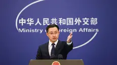epa12159540 Chinese Ministry of Foreign Affairs spokesperson Lin Jian gestures as he speaks during a press conference in Beijing, China, 06 June 2025. In response to Guatemalan President Bernardo ArÃ©valoâ€™s remarks about strengthening ties with Taiwan, Chinese Foreign Ministry Spokesperson Lin Jian reaffirmed the one-China principle and denounced the move as political manipulation by Taiwan authorities during the press conference. EPA/WU HAO
