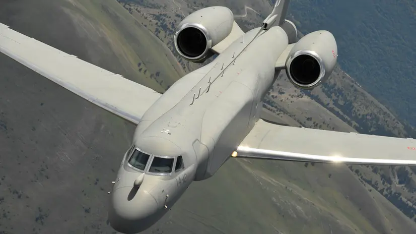 Un Gulfstream E550 Caew, aereo radar dell'Aeronautica militare italiana - www.aeronautica.difesa.it