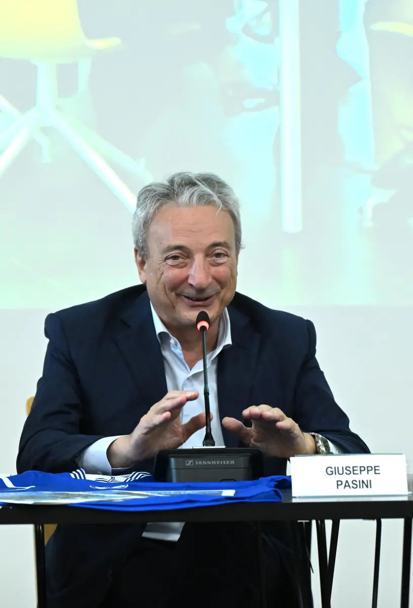 SPORT SALA LIBRETTI INCONTRO CON GIUSEPPE PASINI UNION BRESCIA NELLA FOTO MOMENTI DELL'INCONTRO GIUSEPPE PASINI 10/09/2025 newreporter©favretto