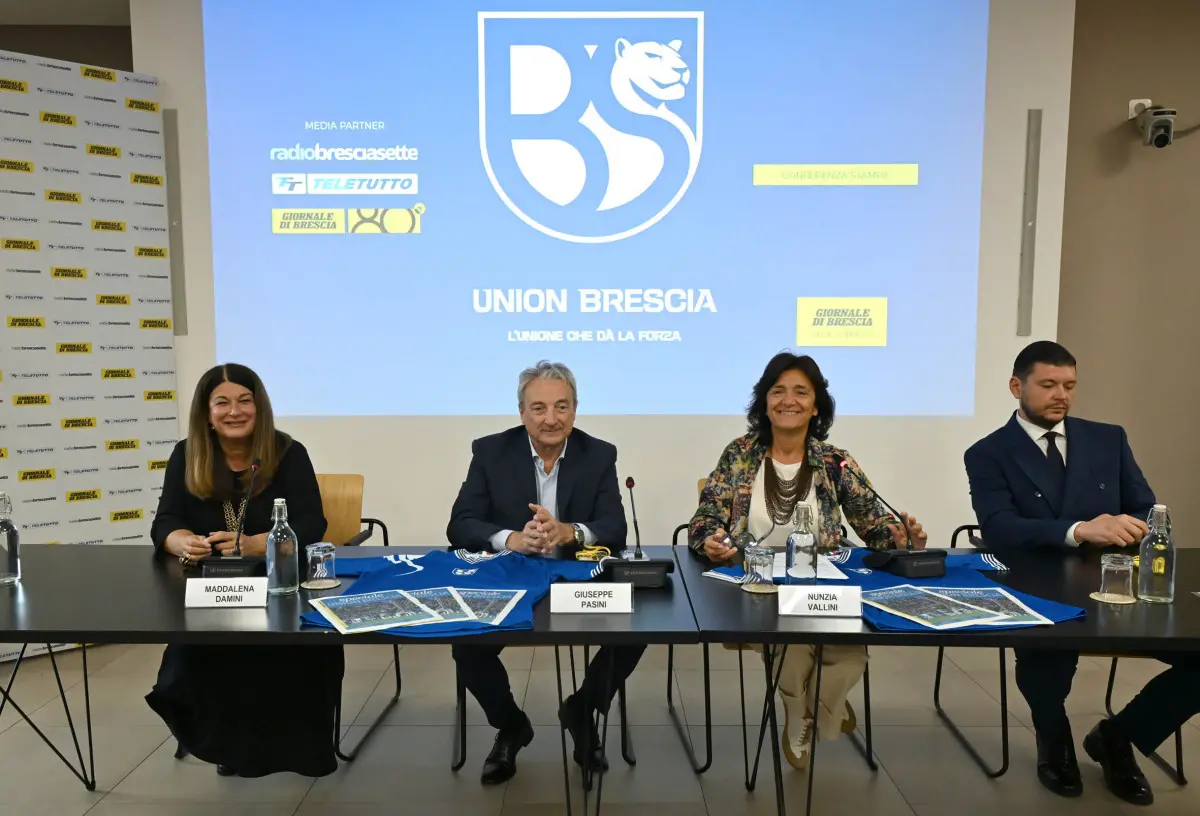 SPORT SALA LIBRETTI INCONTRO CON GIUSEPPE PASINI UNION BRESCIA NELLA FOTO MOMENTI DELL'INCONTRO GIUSEPPE PASINI 10/09/2025 newreporter©favretto