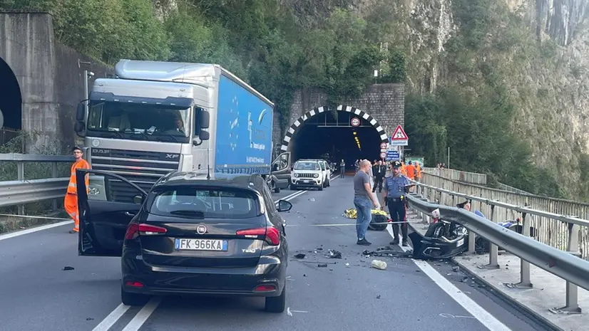 L'incidente costato la vita a Ruggero Serioli a Pisogne - © www.giornaledibrescia.it