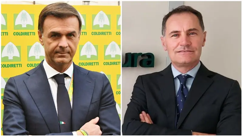 Il presidente di Coldiretti, Ettore Prandini, e quello di Confagricoltura, Giovanni Garbelli © www.giornaledibrescia.it