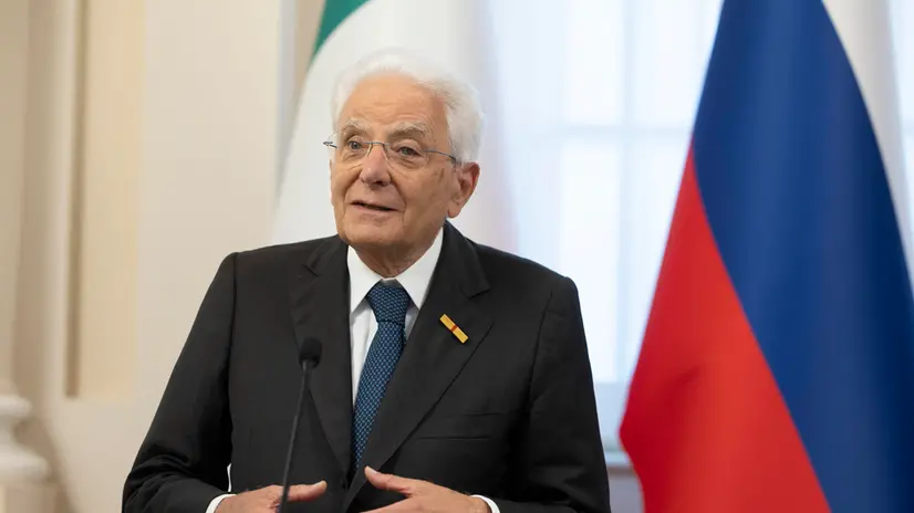 Il Presidente della Repubblica Sergio Mattarella durante la conferenza stampa, in occasione della visita Ufficiale nella Repubblica di Slovenia (foto di Francesco Ammendola - Ufficio per la Stampa e la Comunicazione della Presidenza della Repubblica)