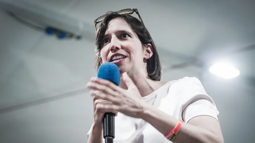 Elly Schlein segretaria nazionale del Pd alla festa dell'Unità. Torino 07 settembre 2025 ANSA/TINO ROMANO