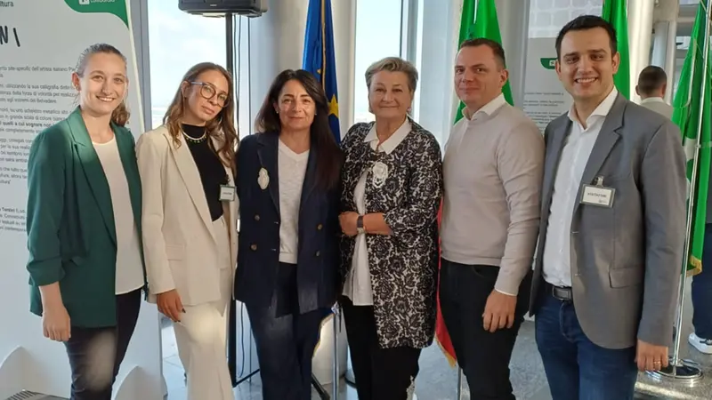 Il team dell'UniBs con la consigliera Gandolfi