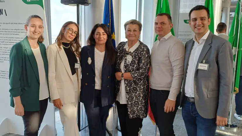 Il team dell'UniBs con la consigliera Gandolfi