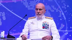 epa12363519 NATO Military Committee Chairman, Italian Admiral Giuseppe Cavo Dragone, attends a session of the Seoul Defense Dialogue 2025 at a hotel in Seoul, South Korea, 09 September 2025. The Seoul Defense Dialogue is running under the theme 'Confronting Geopolitical Challenges: Building Peace through Cooperation', from 08 to 10 September in Seoul. EPA/JEON HEON-KYUN