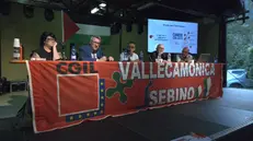 Maurizio Landini alla festa della Cgil in Valle Camonica
