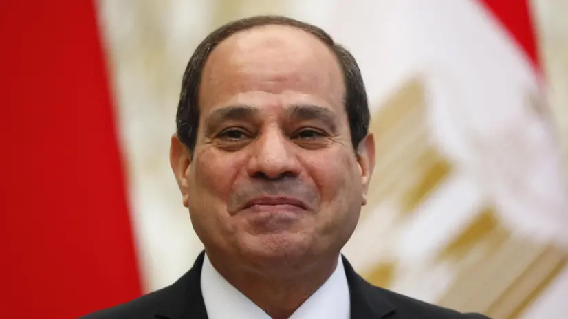 epa07655075 Egyptian President Abdel Fattah al-Sisi during a meeting with Belarusian President Lukashenko, in Minsk, Belarus, 18 June 2019. Sisi is in Belarus on a two-day official visit. EPA/VASILY FEDOSENKO / POOL