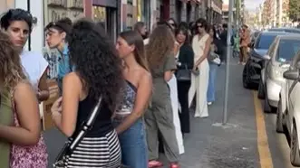 La coda per il casting de Il Diavolo veste Prada 2 - Foto da Instagram