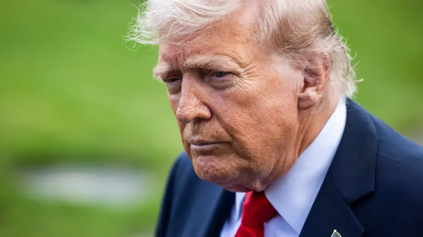 epa12370223 US President Donald Trump speaks to reporters about the murder of Turning Point founder Charlie Kirk as he leaves the White House for New York City in Washington, DC, USA, 11 September 2025. Trump said law enforcement was making ‘big progress’ towards finding the killer. EPA/JIM LO SCALZO