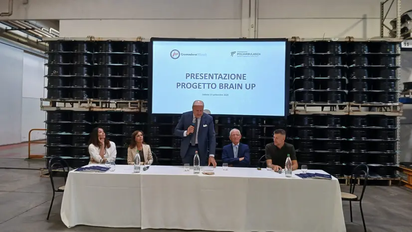 Da sinistra: Vangelista, Mulé, Pedrini, Taccolini e Valerio - © www.giornaledibrescia.it