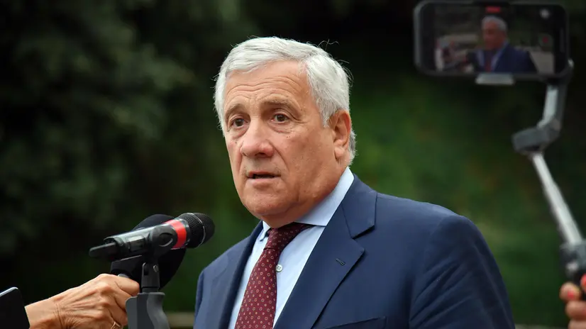 Il ministro degli Affari Esteri e della Cooperazione Internazionale Antonio Tajani alla seconda edizione della Giornata dello Sport Italiano nel Mondo a Villa Madama Roma, 09 settembre 2025 ANSA/FABIO CIMAGLIA