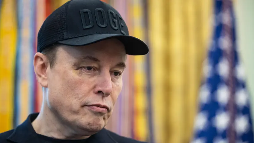 epa12146139 Elon Musk attends a press conference with US President Trump in the Oval Office at the White House in Washington, DC, USA, 30 May 2025. EPA/FRANCIS CHUNG / POOL