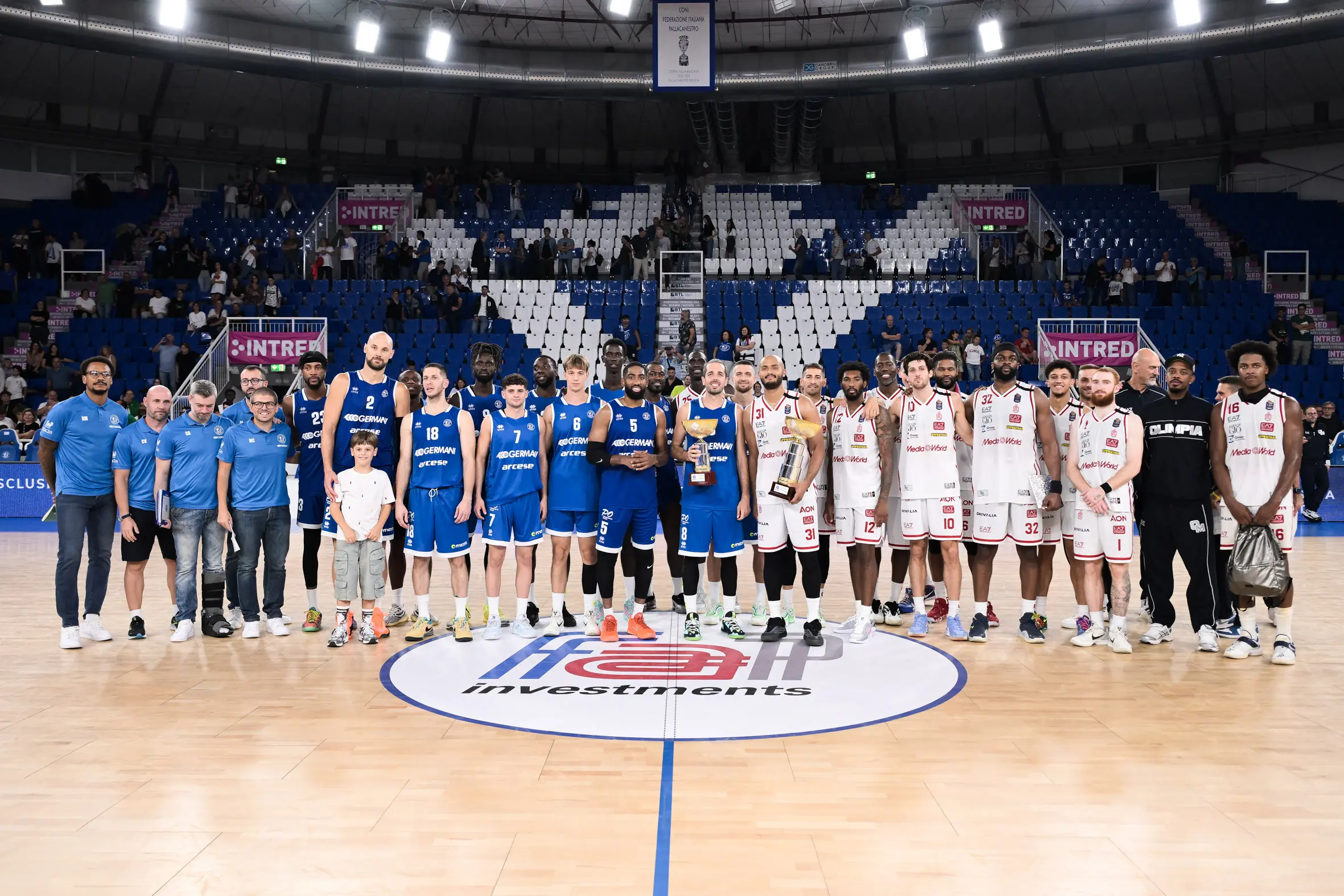Trofeo Ferrari, gli scatti di Germani-Olimpia Milano