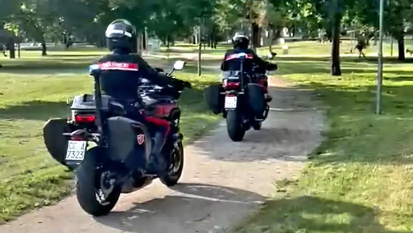 I controlli tra via Corsica, il centro cittadino e il parco del Pescheto