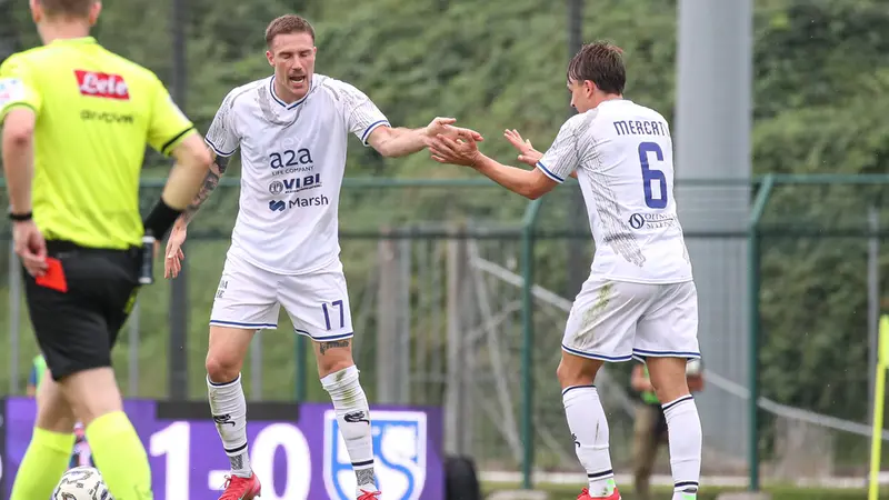 Tommy Maistrello con Alessandro Mercati - Foto New Reporter Nicoli © www.giornaledibrescia.it