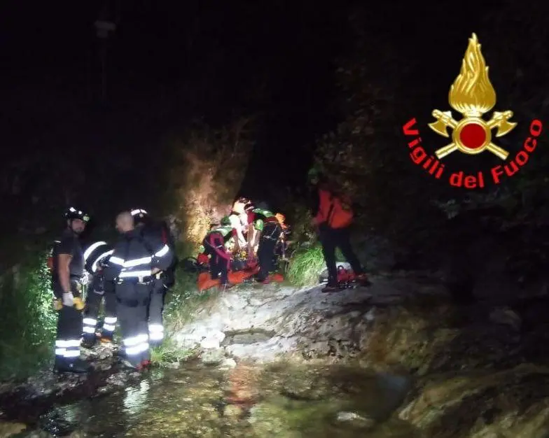 Gardone Riviera, il recupero del fungaiolo infortunato