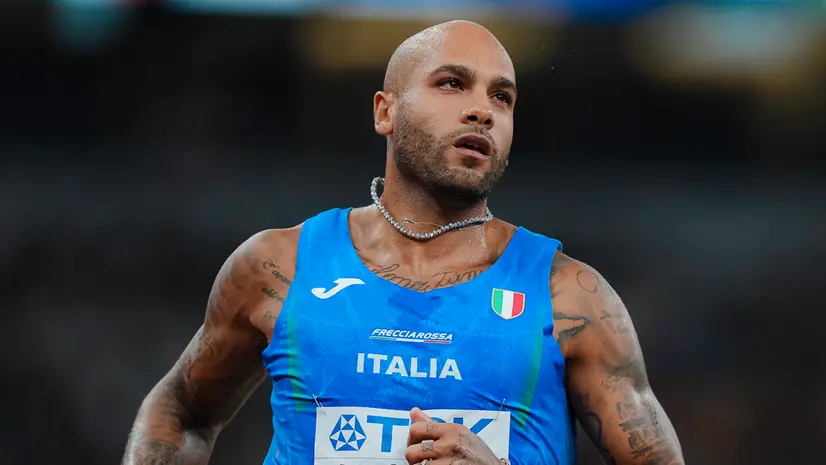 Marcell Jacobs in pista a Tokyo - Foto Fidal