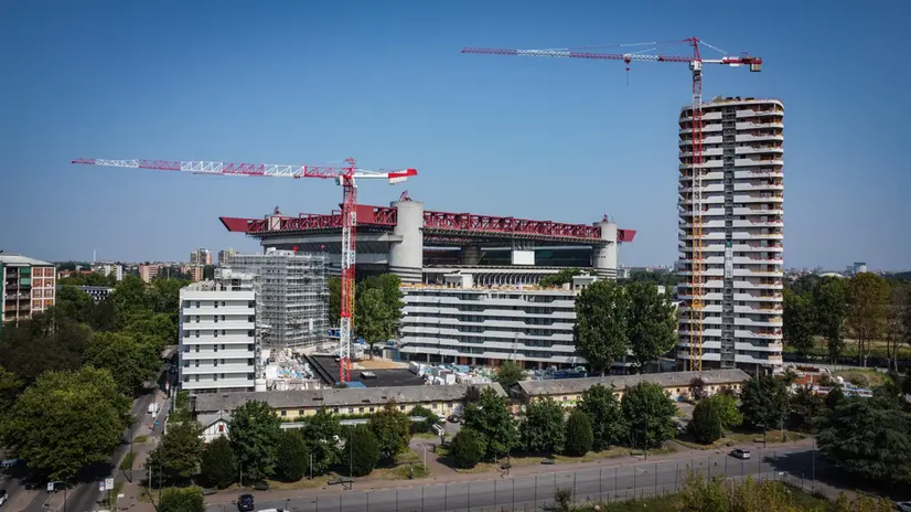 Il quartiere San Siro coinvolto nelle inchieste sull’ubanistica , Milano 13 Agosto 2025 ANSA/MATTEO CORNER