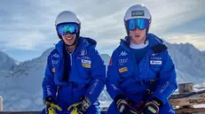 Giovanni Franzoni con Matteo Franzoso nello scatto pubblicato sui social