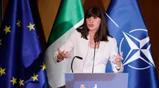 Italian Minister at the University Anna Maria Bernini during Defence Procurement Forum ‘’The national perspective for European Defence’’, Rome 16 September 2025. ANSA/FABIO FRUSTACI