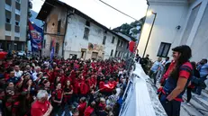 SPORT CALCIO SERIE C PRESENTAZIONE SQUADRA LUMEZZANE NELLA FOTO UN MOMENTO DELLA MARCIA 16-09-2025 Comincini@newreporter