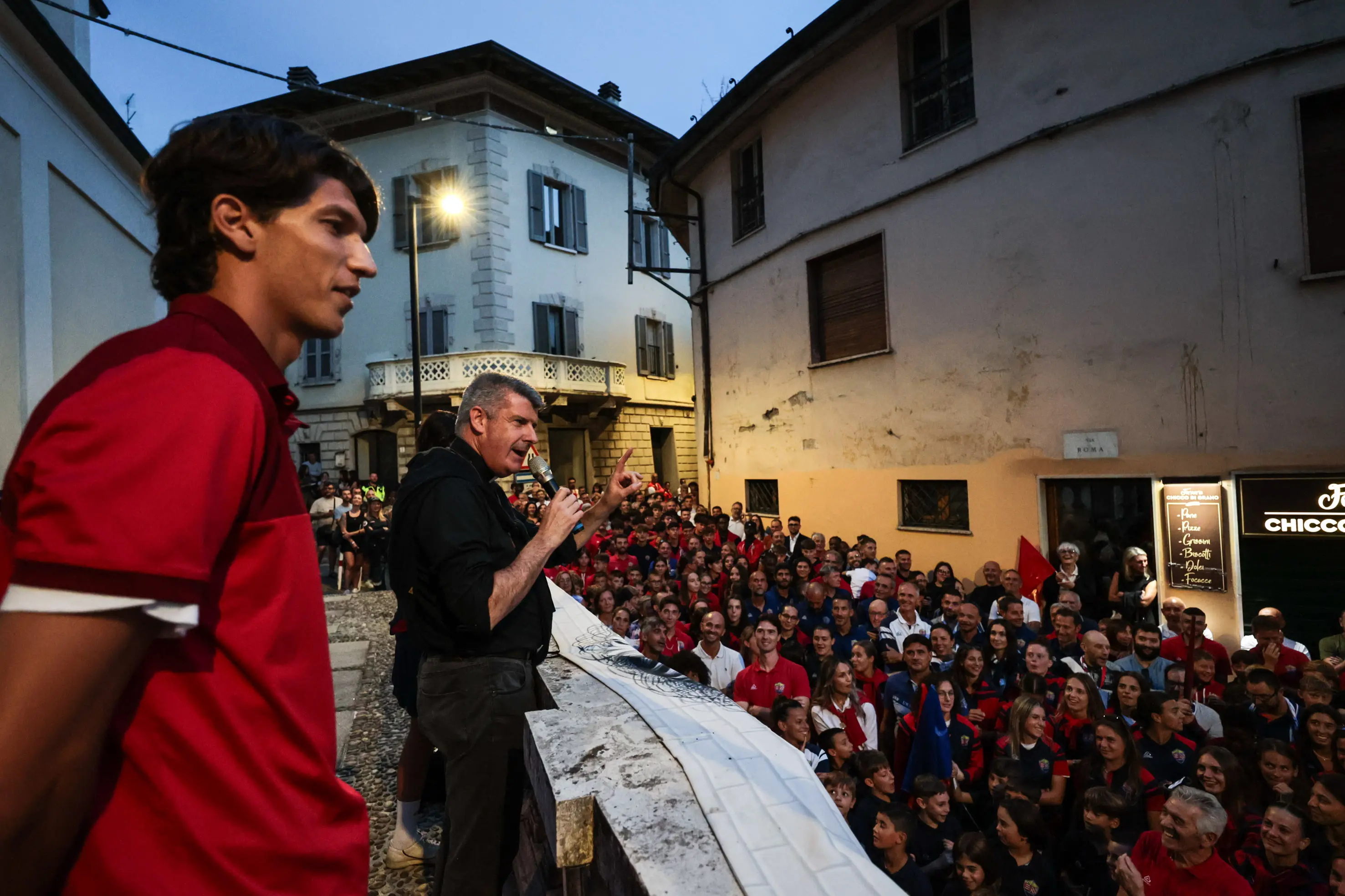 SPORT CALCIO SERIE C PRESENTAZIONE SQUADRA LUMEZZANE NELLA FOTO UN MOMENTO DELLA MARCIA 16-09-2025 Comincini@newreporter